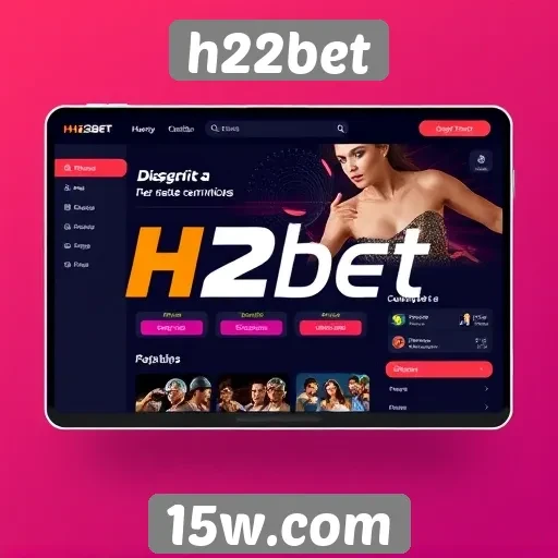 Interface do usuário no h22bet é intuitiva